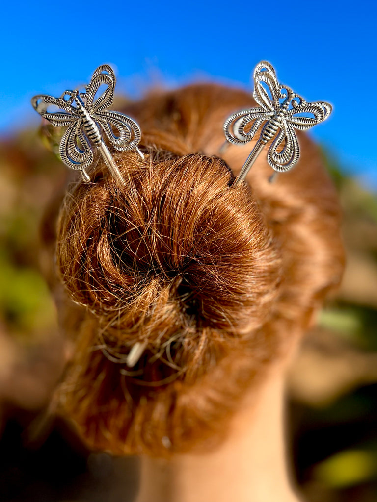 Butterfly Hair Sticks, one size fits all