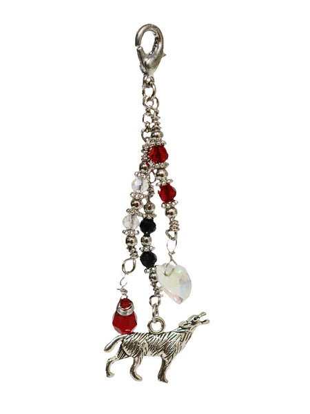 Charm Large Silver - Wolf Love