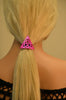 Hair Hook Celtic Triangle - Pink, Ponytail Holder