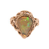 Medieval Claw Fire Opal Ring