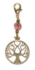 Charm Large Gold - tree of life