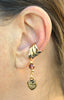Ear Cuff With Charm Love Heart - Gold