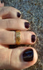 toe ring gold celtic woven 