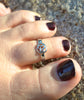 toe ring silver celtic eternity