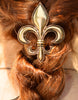 Hair Hook Fleur-de-lis - Gold, Ponytail Holder