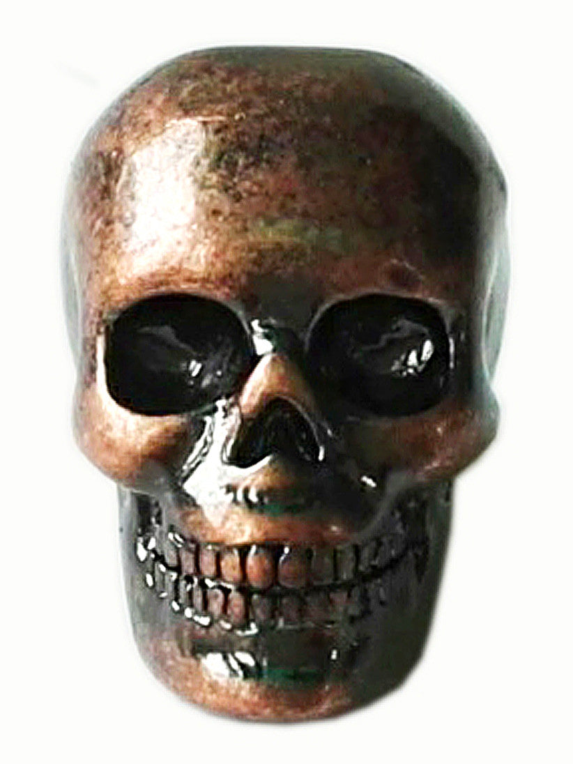 Dead Man's Skull Hair Bead - Copper