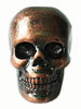 New! Dead Man's Skull Hair Bead - Copper