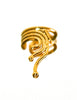 Ear Cuff Spiral Wave - Gold