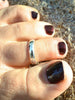 toe ring silver plain band