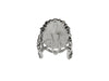 Hair Hook Kingdom Crest 3 Sided- Classic Silver, Ponytail Holder