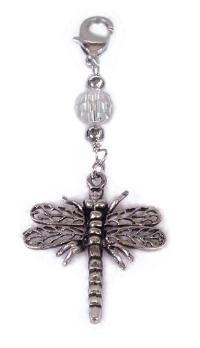 Charm Large Silver - Dragonfly