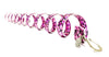 New! Ponytail Wrap Pink Holographic Leather - 12