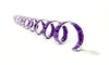 New! Ponytail Wrap Purple Holographic Leather - 12
