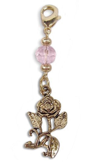 charm small gold rose