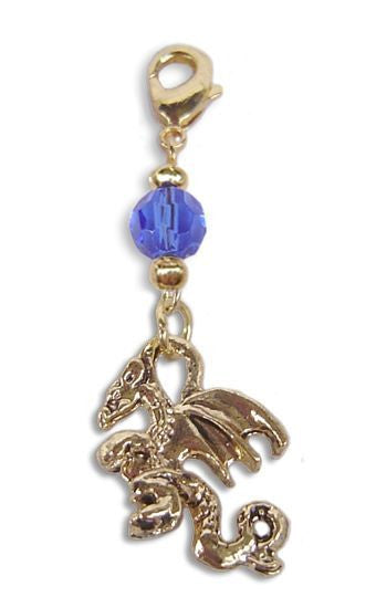 charm small gold dragon