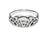 Claddagh Crown Ring - Sterling Silver