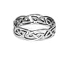 Celtic Barbwire Protection Ring - Sterling Silver