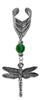 Ear Cuff With Small Charm Dragonfly - Silver