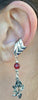 Ear Cuff With Charm Rose - Silver