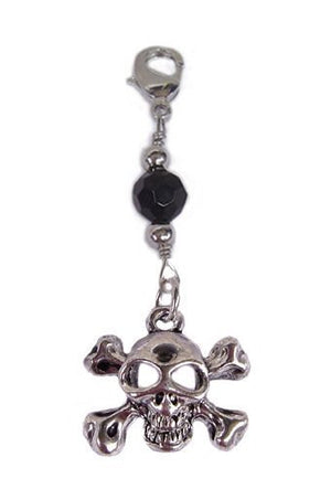 Charm Large Silver - Skull & Cross Bones