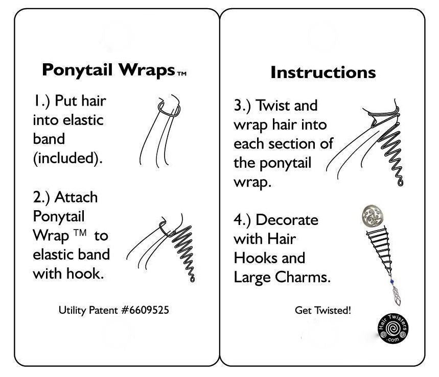 Aloha Ponytail Wrap Set - 6 Inch Ponytail Holder