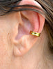 ear cuff solid double band gold