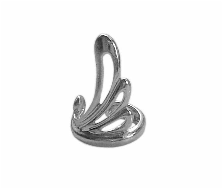 Ear Cuff Flowy Wing - Silver 