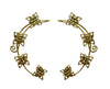 Medieval Metal Elf Cuff Butterfly Gold Front View (EF19-G)