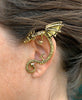 Medieval Metal - Elf Cuff Dragon Wing Gold Model Zoomed (EF18-G)