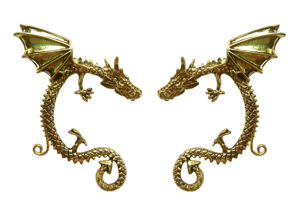 Medieval Metal - Elf Cuff Dragon Wing Gold (EF18-G)