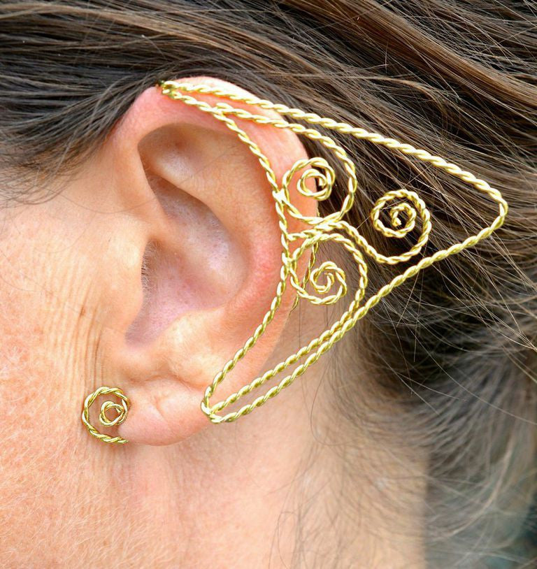 Elf Cuff Spirals - Gold