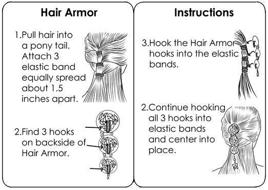 Hair Armor Triangle - Gold Ponytail Holder