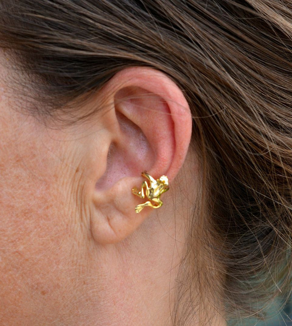 ear cuff frog gold