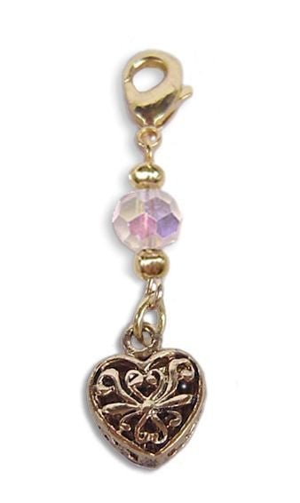 charm small gold heart