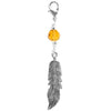 Charm Large Silver - Feather