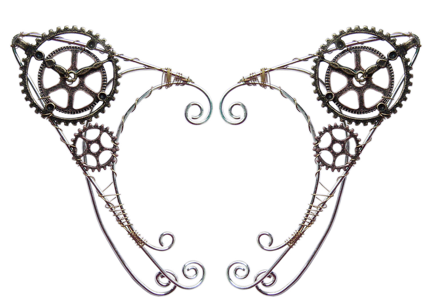 Steampunk Clock Elf Ear Cuff