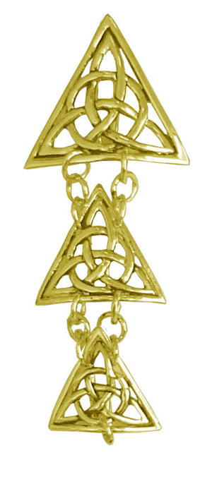 Hair Armor Triangle - Gold Ponytail Holder