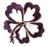 Hair Hook Hibiscus - Purple Ponytail Holder