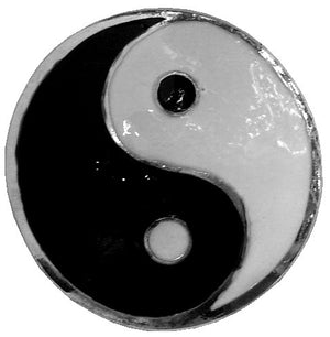 Hair Hook Yin Yang - Silver Ponytail Holder