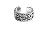 Toe Ring Silver - Antique Flower