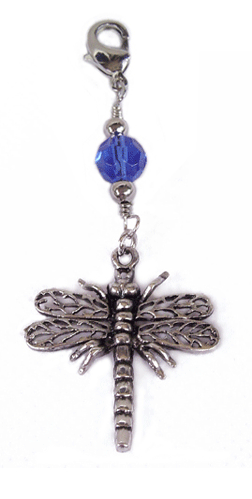 Charm Large Silver - Dragonfly