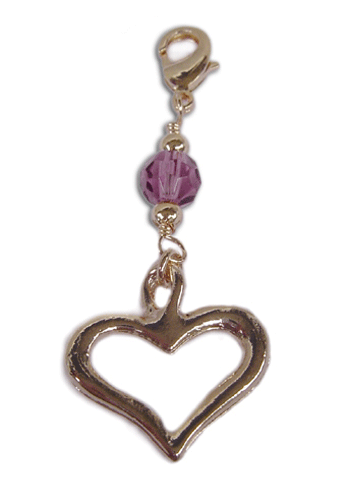 Charm Large Gold - Heart