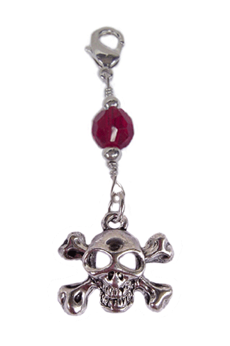 Charm Large Silver - Skull & Cross Bones