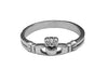 Medieval Metal - Claddagh Ring - Stainless Steel Front View (R-CH-S)