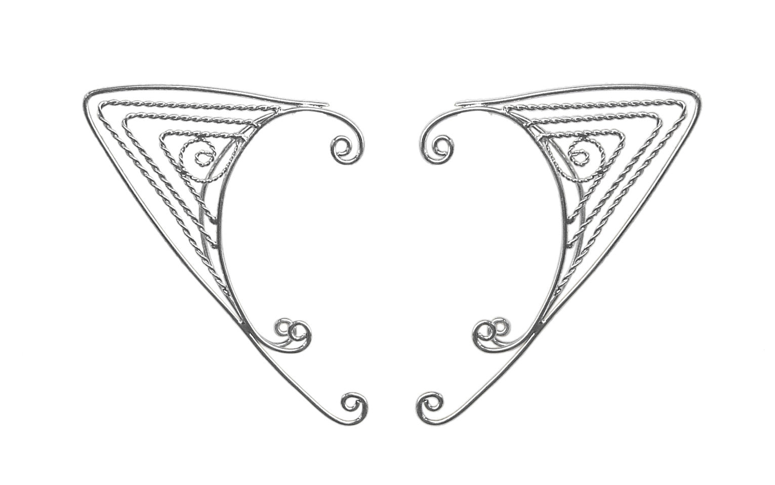 Elf Cuff Triangle Wire Wrap - Silver