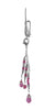 Hair Hook Silver Eternity with Bead Charm Ponytail Holder