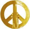 New Hair Hook Peace Sign - Gold Ponytail Holder